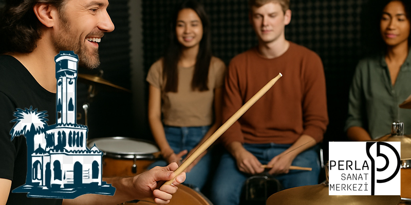 İzmir'de bateri dersleri veren eğitim kurumu Perla Sanat izmir bateri dersleri alacağınız eğitim kurumu Perla Sanat