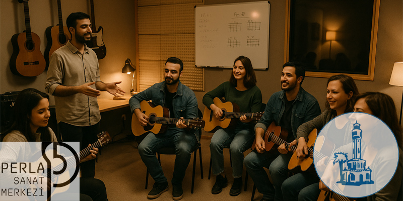 izmir'de gitar kursu veren kuruluş Perla Sanat izmir gitar kursu